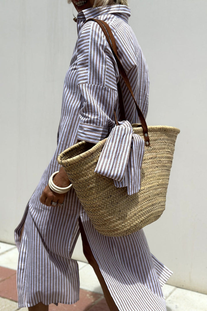 Sophia™ | Everyday Striped Shirt Dress