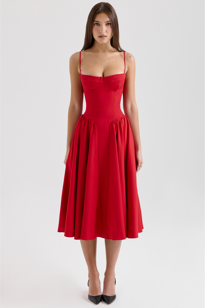 Marvelle™ | Corset Midi Dress