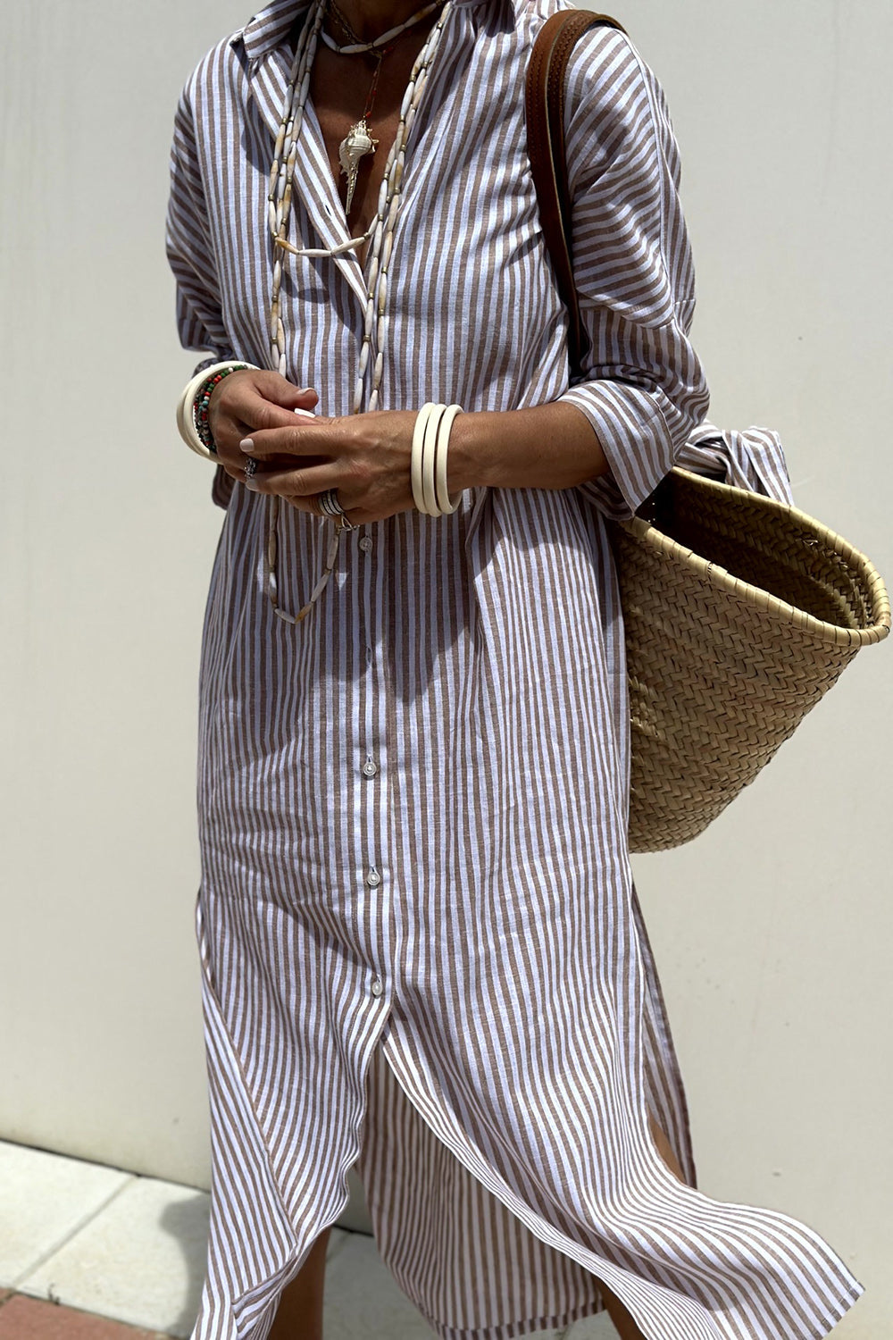 Sophia™ | Everyday Striped Shirt Dress