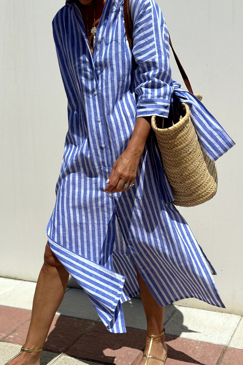 Sophia™ | Everyday Striped Shirt Dress