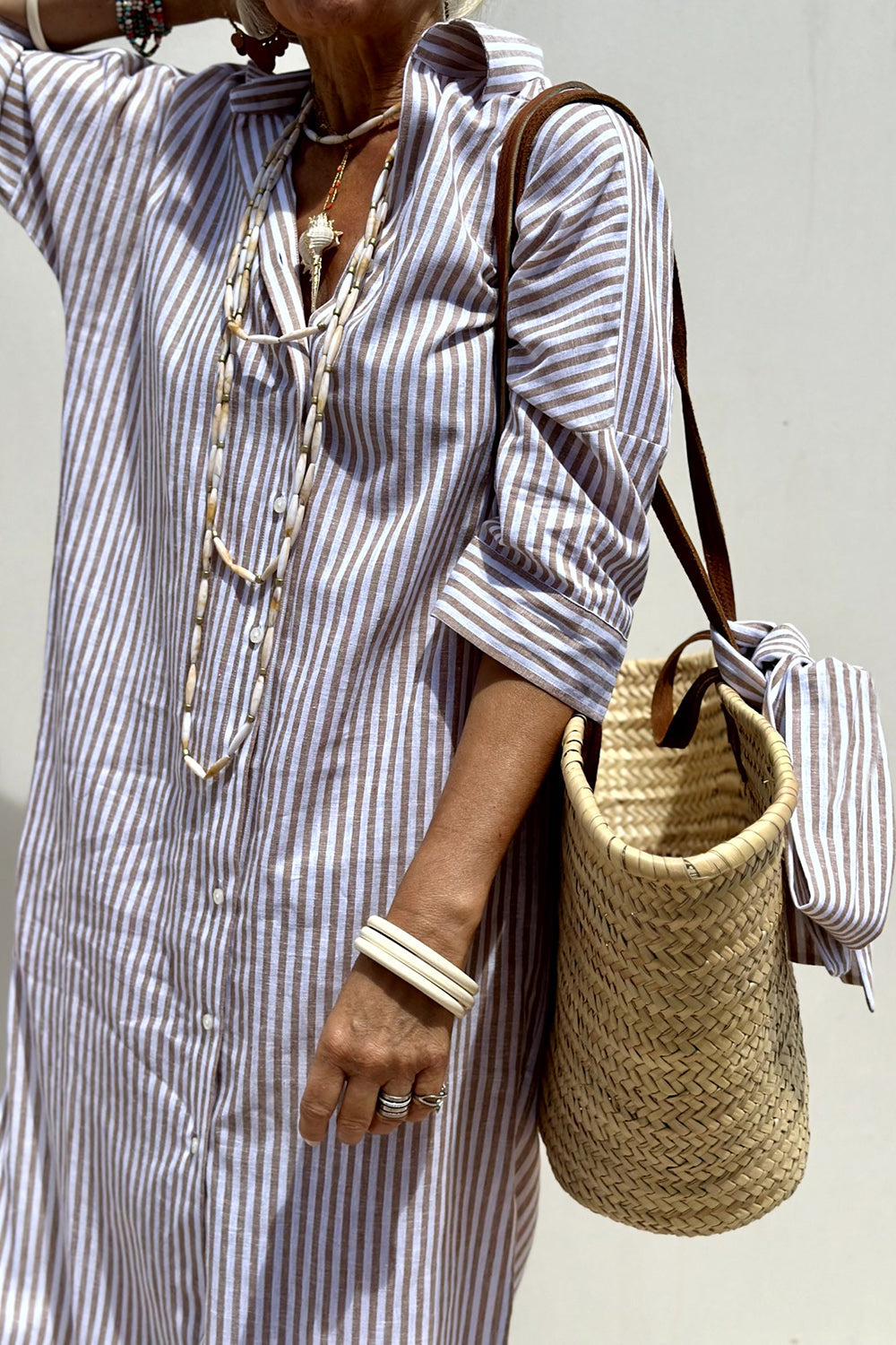 Sophia™ | Everyday Striped Shirt Dress