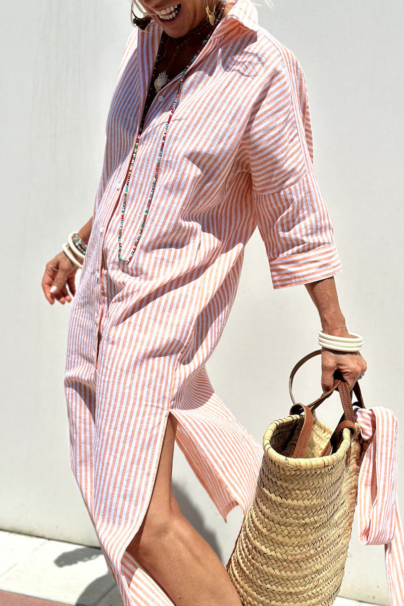Sophia™ | Everyday Striped Shirt Dress