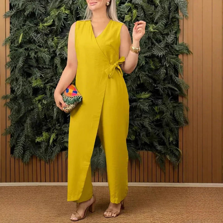 Lilianna | Stylish Wrap Jumpsuit – Effortless Class