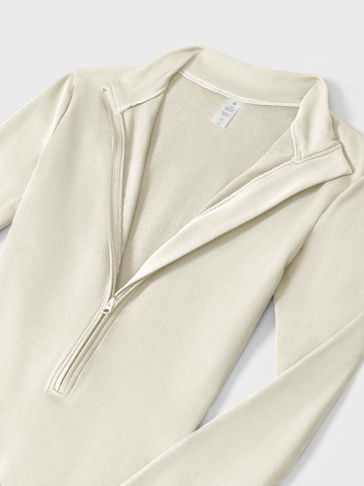 SF Belle Fleece Long Sleeve Zipper Jumpsuit