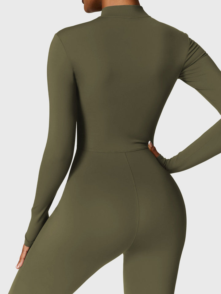 SF Belle Fleece Long Sleeve Zipper Jumpsuit