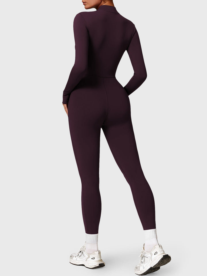 SF Belle Fleece Long Sleeve Zipper Jumpsuit