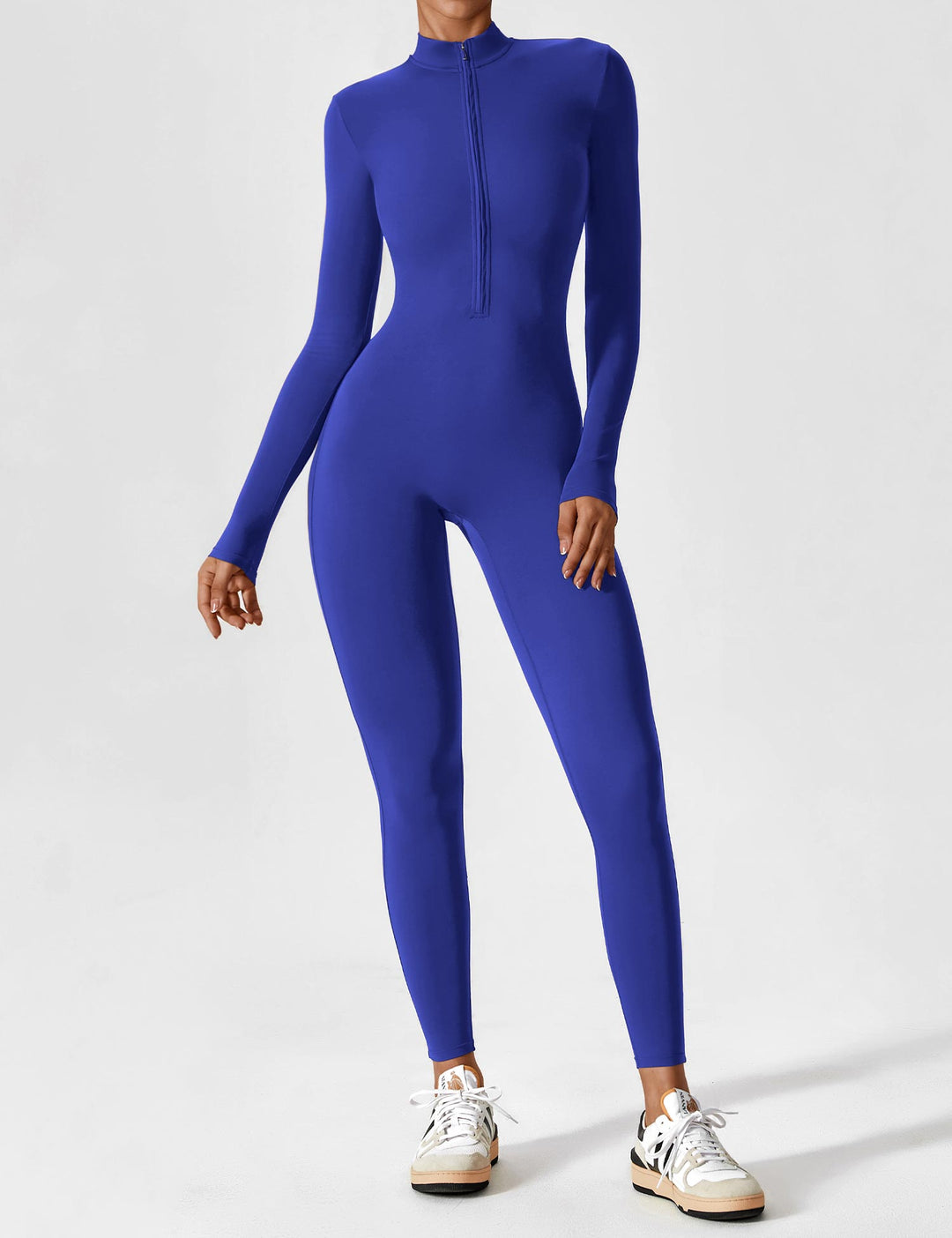 SF Long Sleeve/ Short Sleeve Zipper Jumpsuit