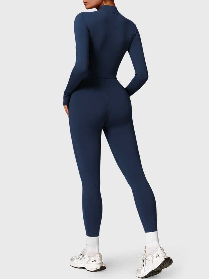 SF Belle Fleece Long Sleeve Zipper Jumpsuit